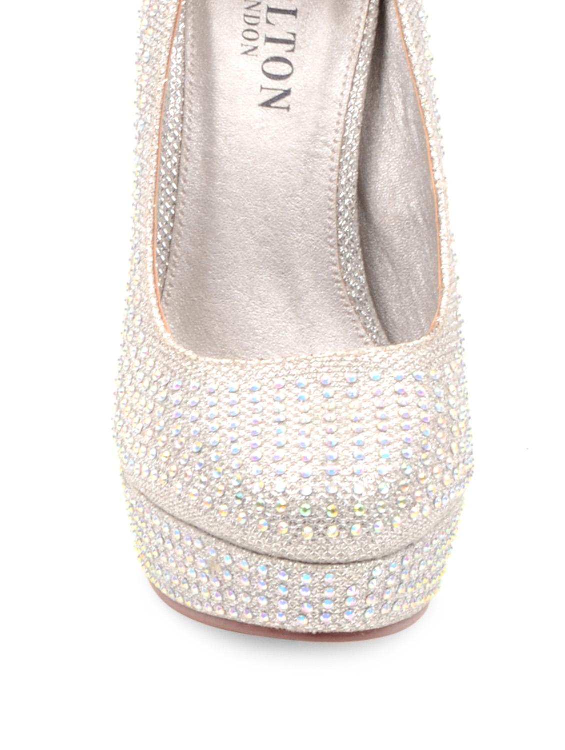 Silver Embellished Pumps - 27545 - Zoom Image - 4