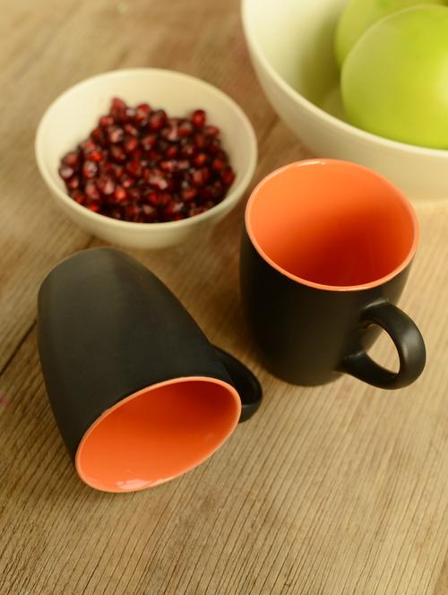 Two-tone Ceramic Coffee Mug Set Of 2 - Habitation