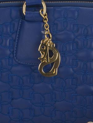 Indigo Blue Tote With Textured Detailing - 35717 - Standard Image - 4