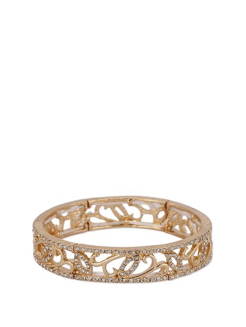 Stone Studded Cut Out Bracelet - 46182 - Very Small Image - 1