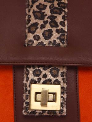 clutch with Animal Print Buckle - 47851 - Standard Image - 4