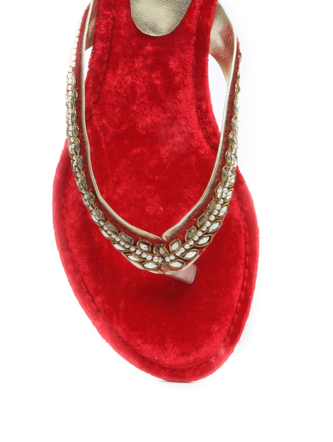 Pearl Lace Low Wedges - 47874 - Zoom Image - 4