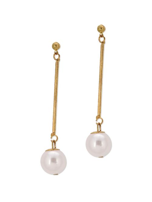Gold & Off-White Pearl Delight Earrings - YOUSHINE