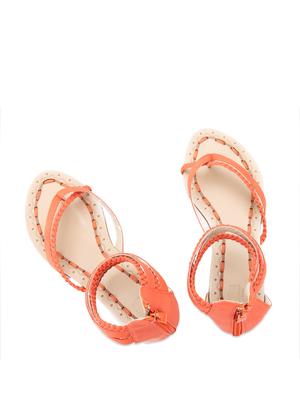 Orange Zippered Flats - 50953 - Standard Image - 4
