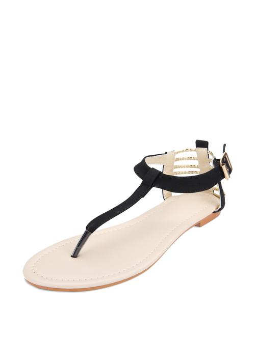 T-Strap Buckled Sandals - 50955 - Standard Image - 1