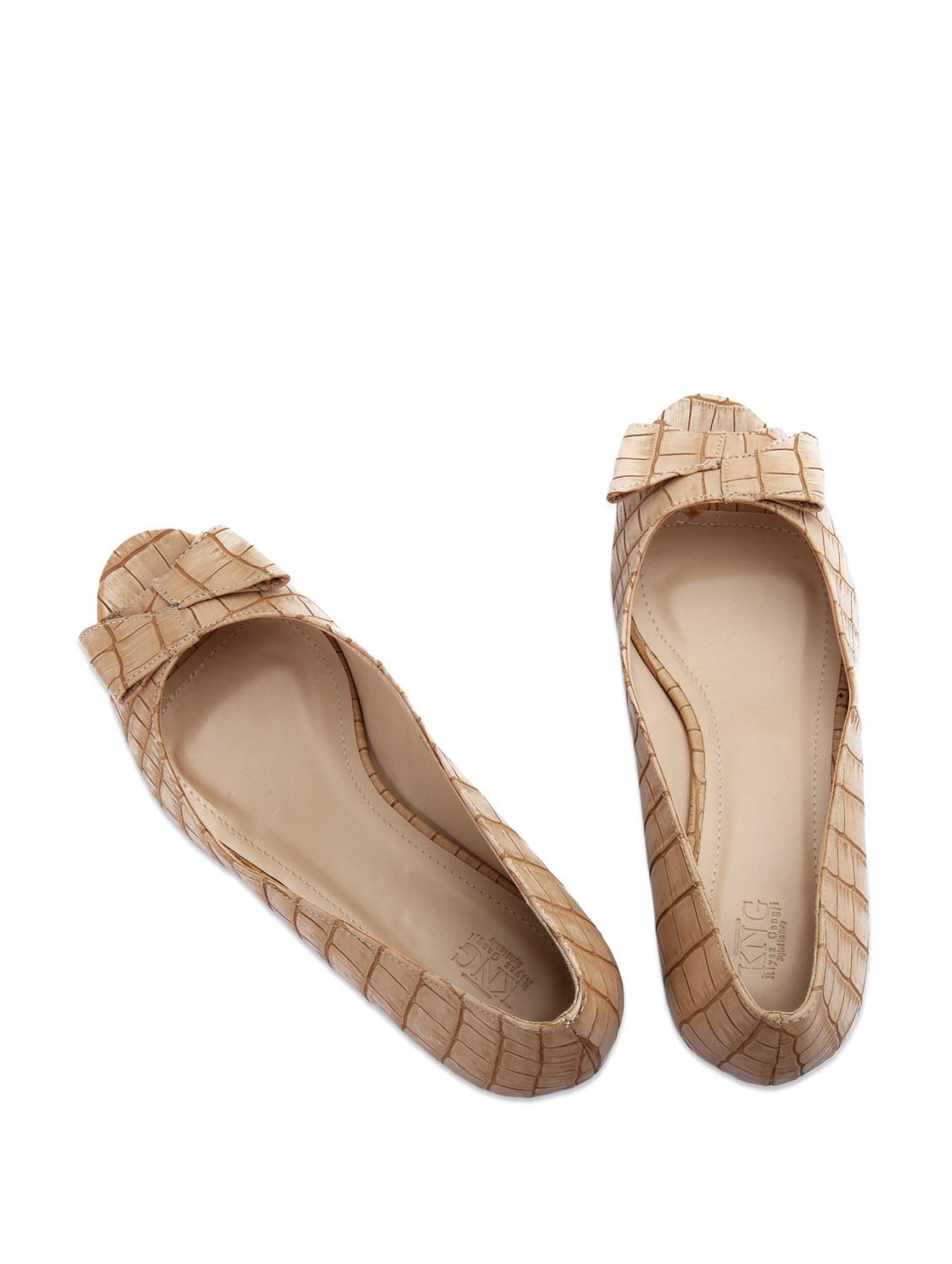 Beige Kitten Heels - 50982 - Zoom Image - 4
