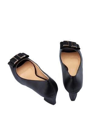 Classy Black Peep Toes - 50997 - Standard Image - 4