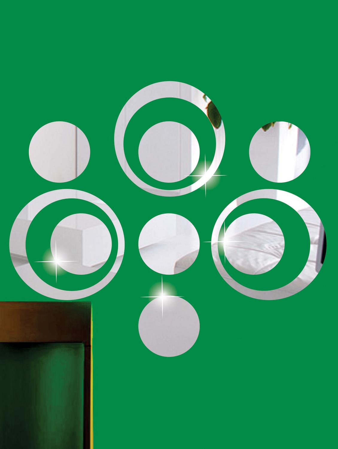 Circles 3D Mirror Sticker - Zeeshaan