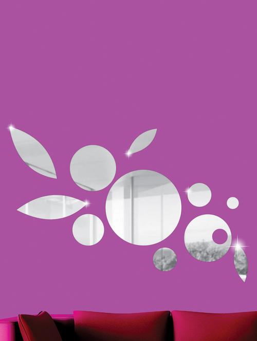 Petals And Flowers 3D Mirror Sticker - Zeeshaan