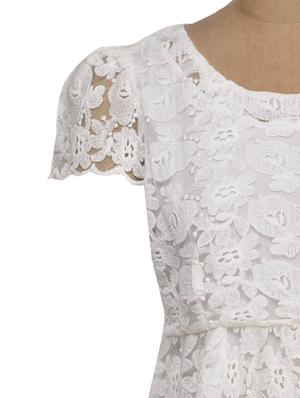 Elegant White Lace Dress - 69319 - Standard Image - 4