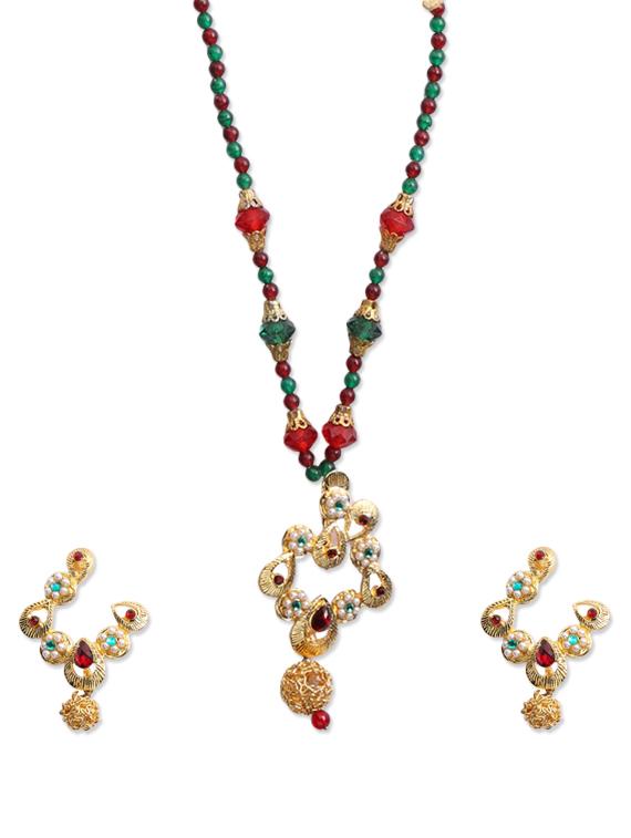 Multicolour Necklace Set - KSHITIJ
