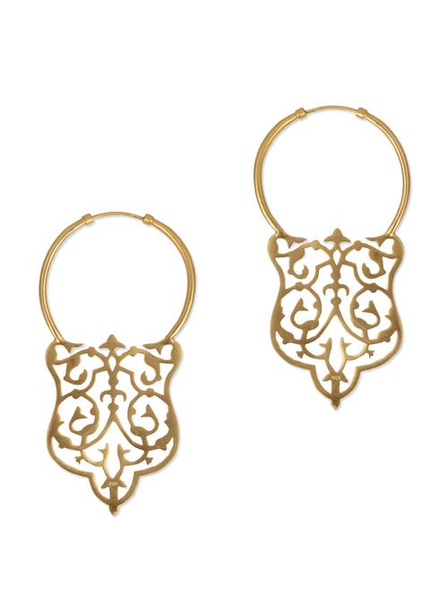 Beautiful Gold Hoop Earrings - 75953 - Very Small Image - 1