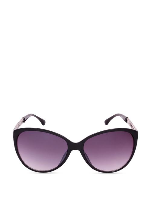 Cat Eye Sunglasses- Black & Silver - 853836 - Very Small Image - 1