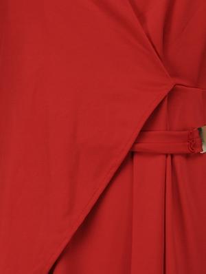 asymmetrical folds red party dress - 854710 - Standard Image - 4