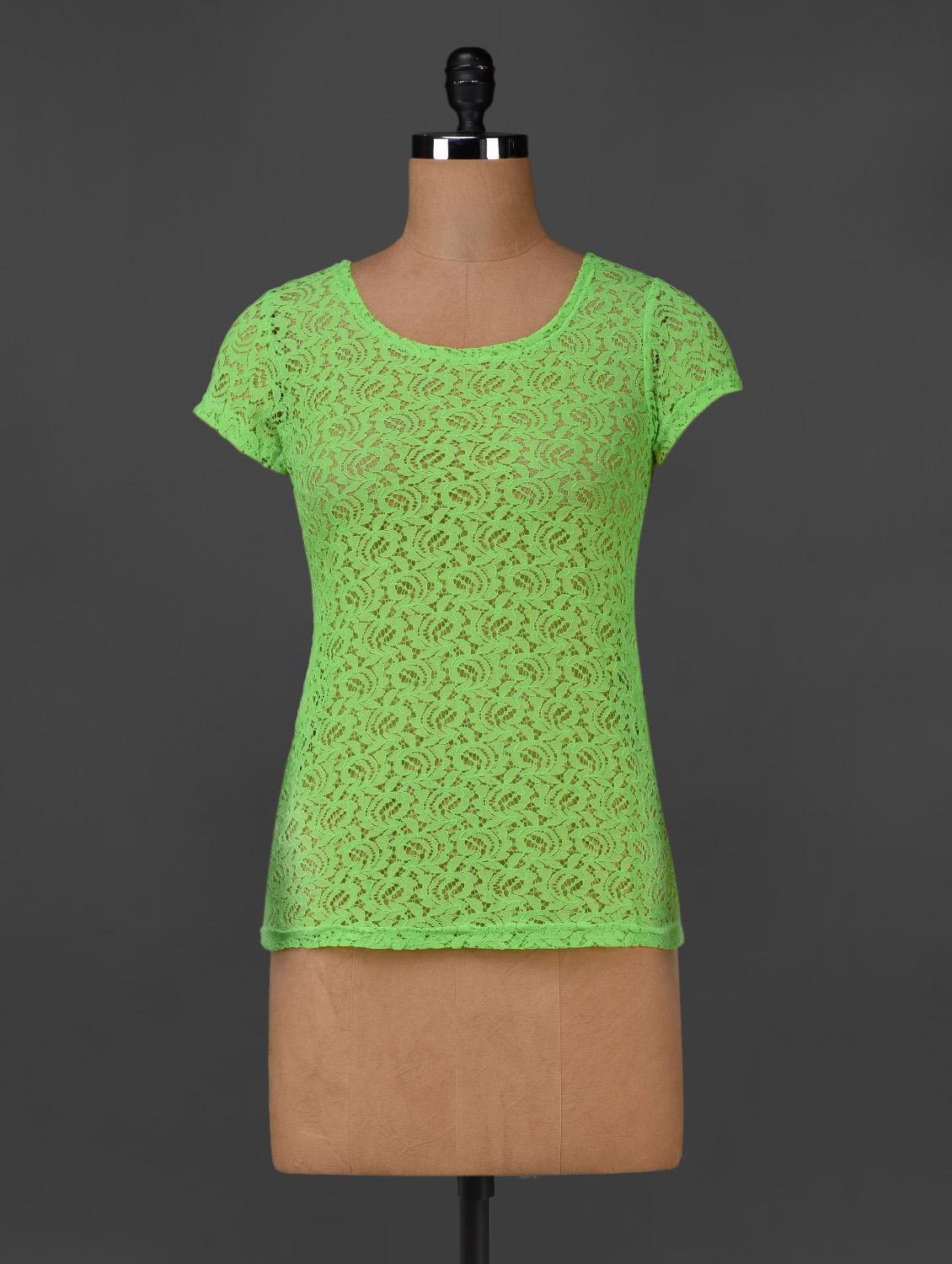 ROUND NECK Shot Sleeve KNIT TOP - RADICAL