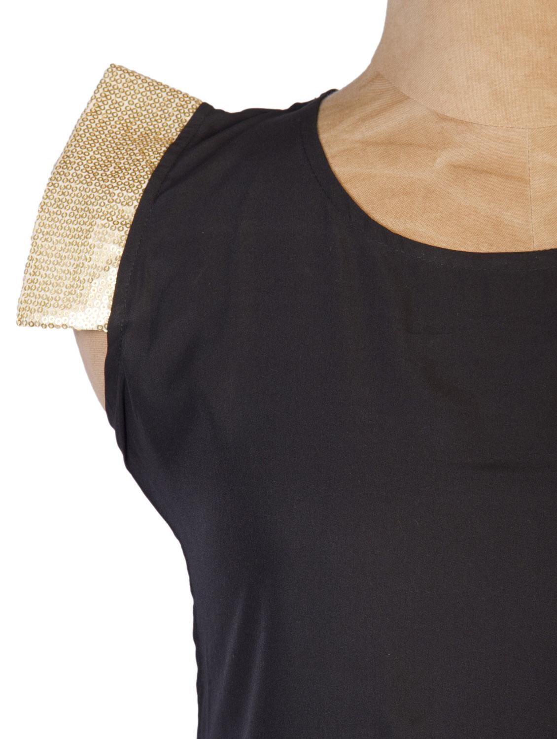 sequined sleeved solid top - 861154 - Zoom Image - 4