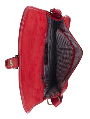 Red suede messenger bag - 8923 - Standard Image - 4