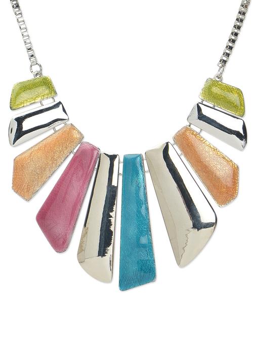 Glossy Pastel Color Bars Necklace - 893408 - Very Small Image - 1