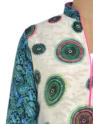 Beige Cotton straight Kurta - 894276 - Standard Image - 4