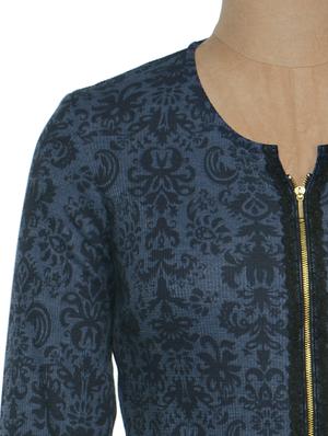 Blue full sleeves zipper fastening jacket - 901447 - Standard Image - 4