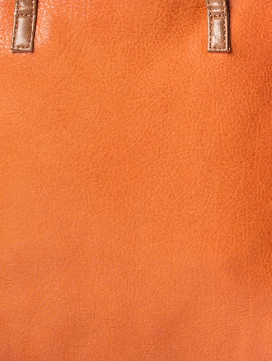 stylish orange tote with bright blue sides - 901997 - Zoom Image - 4