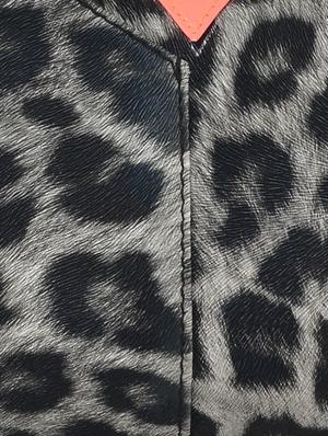 black and grey leopard print small pouch - 905462 - Standard Image - 4