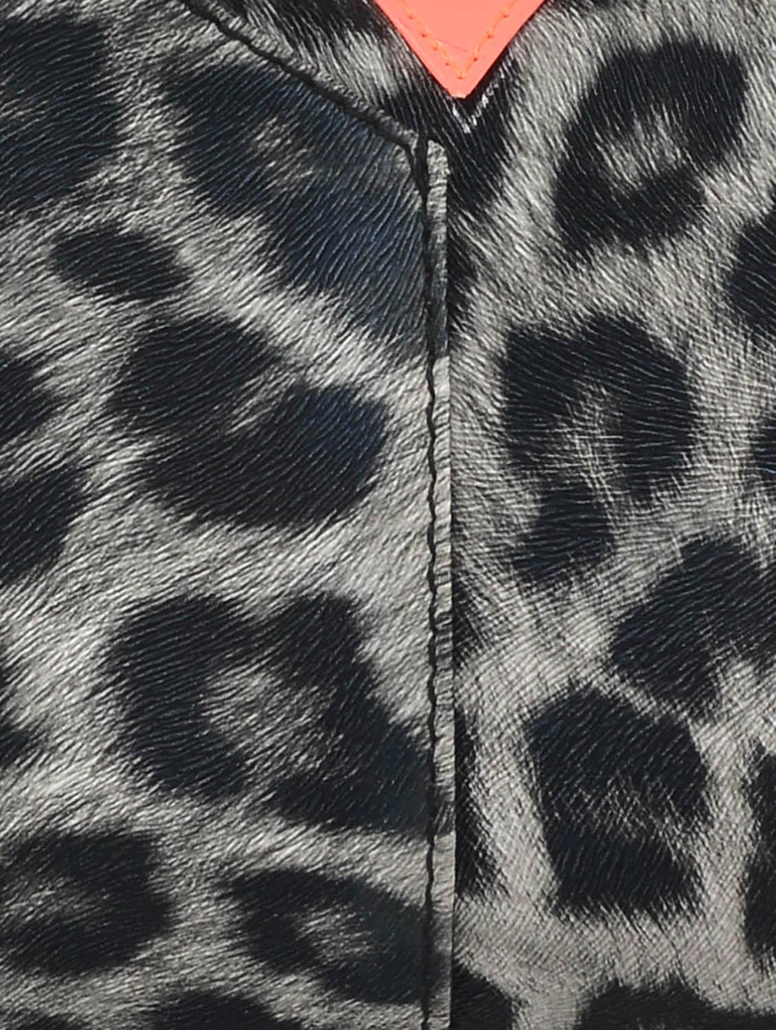 black and grey leopard print small pouch - 905462 - Zoom Image - 4