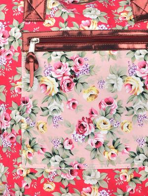 red floral print tote bag - 905471 - Standard Image - 4