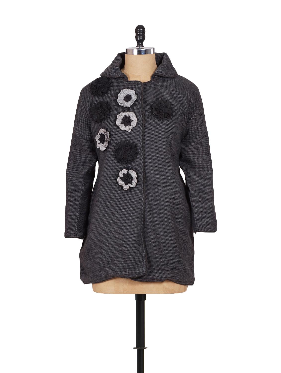 Grey Jacket Style Coat - Madrona