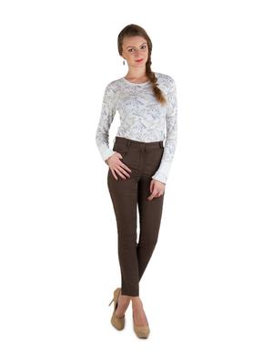 coffee brown highwaist pants - 908355 - Standard Image - 4