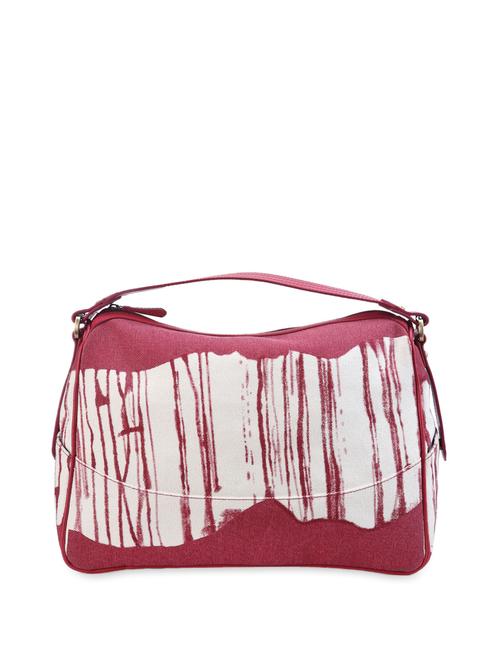 Red and White Patched Handbag - 910407 - Very Small Image - 1