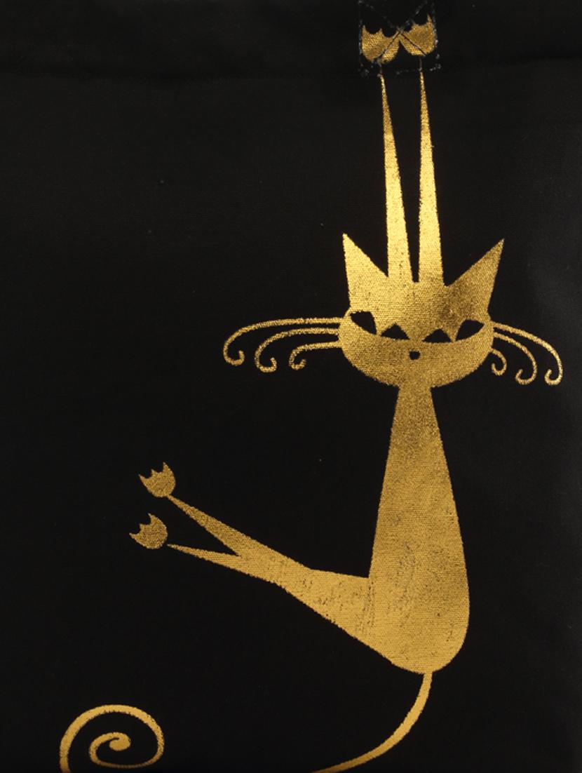 peppy hangcat print black shopping bag - 920388 - Zoom Image - 4
