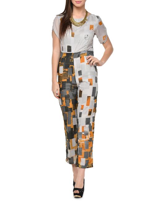 Chic three-tone jumpsuit - 920497 - Very Small Image - 1