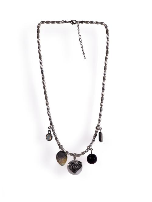 Multicolored charm necklace - 9281 - Very Small Image - 1