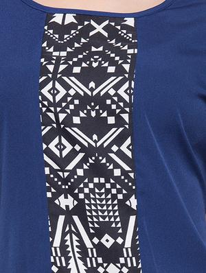 navy blue aztec top - 934584 - Standard Image - 4