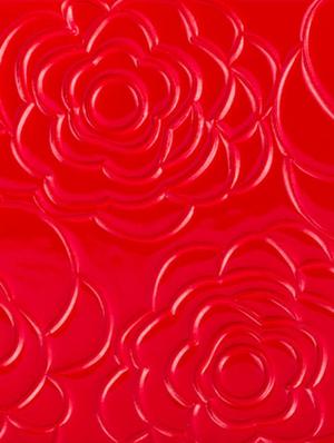 floral textured red wallet - 951069 - Standard Image - 4