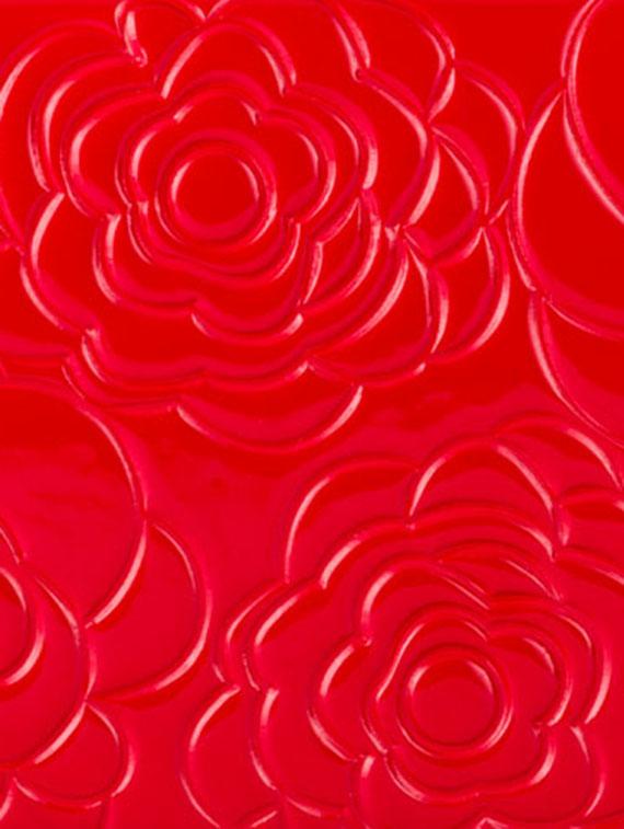 floral textured red wallet - 951069 - Zoom Image - 4