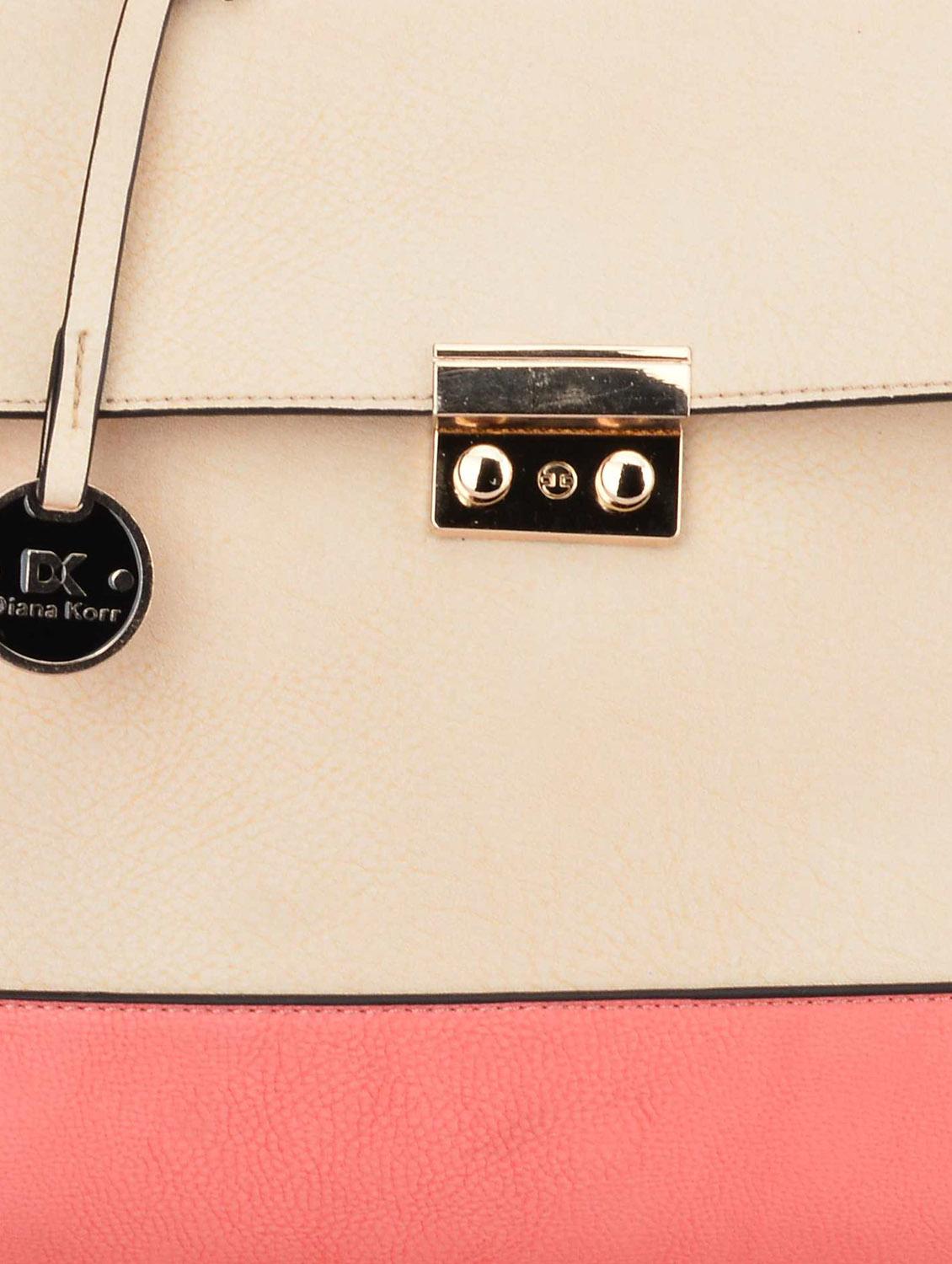 beige leatherette handbag - 9545555 - Zoom Image - 4
