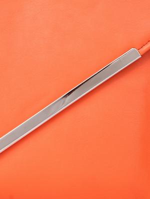 orange leatherette clutch - 9566730 - Standard Image - 4