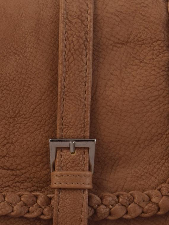 brown leatherette sling bag - 9615001 - Zoom Image - 4