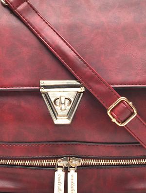 red leatherette handbag - 9622044 - Standard Image - 4
