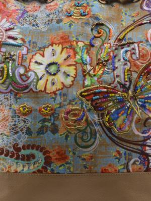 multi designed and beaded canvas backpack - 9633426 - Standard Image - 4