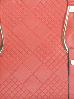 red leatherette handbag - 9634138 - Standard Image - 4