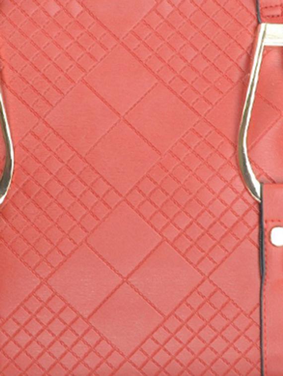 red leatherette handbag - 9634138 - Zoom Image - 4