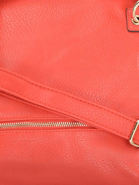 red leatherette handbag - 9634142 - Zoom Image - 4