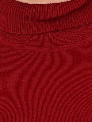 maroon acrylic pullover - 9642205 - Standard Image - 4
