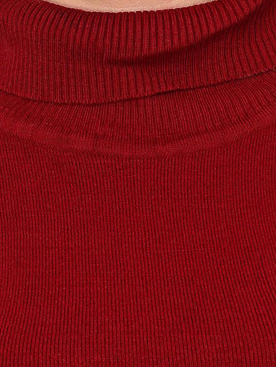 maroon acrylic pullover - 9642205 - Zoom Image - 4