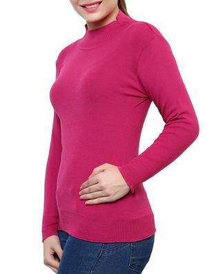 purple & pink cotton blend pullover - 9645945 - Standard Image - 4