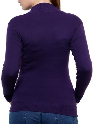 purple & pink cotton blend pullover - 9645945 - Standard Image - 7