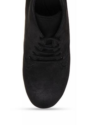 black suede lace up ankle boots - 9651418 - Standard Image - 4